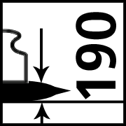Max. Capacity at 190 mm Max. Capacity at 190 mm
